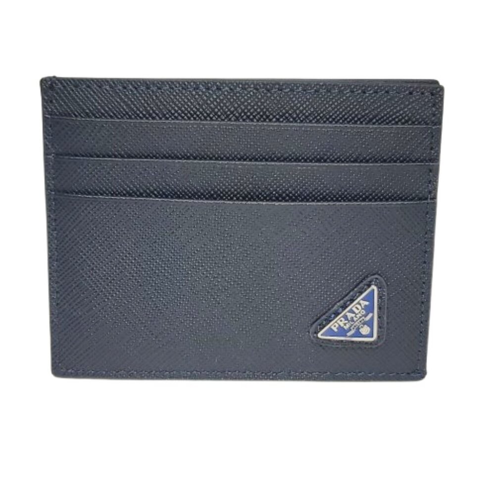 Prada Lux Saffiano Leather Card Holder / Wallet New - Picture 1 of 7